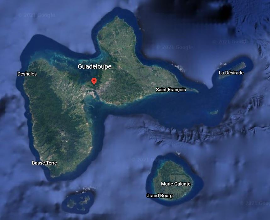 carte Guadeloupe