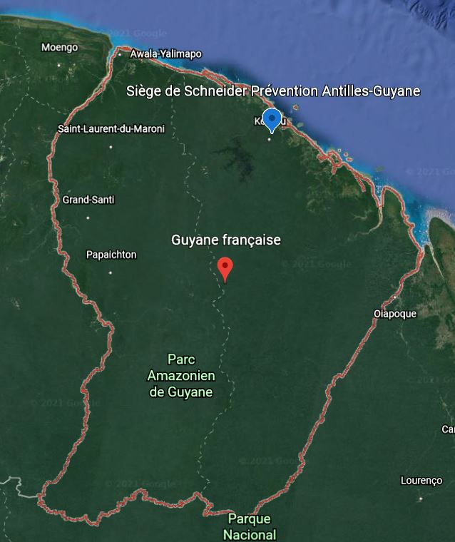 carte Guyane