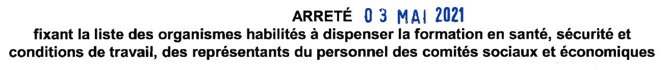 Agrément CSE 1
